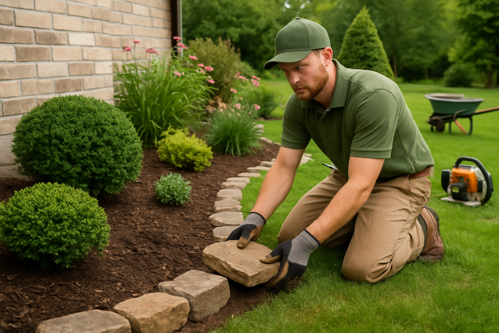 Wisconsin landscape contractor performing professional landscaping services near me